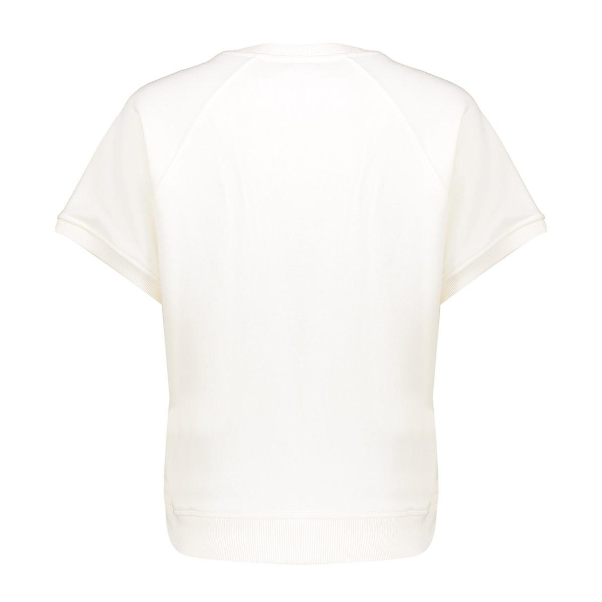 GEISHA  Sweater short sleeves "sports club" off-white/jeans blue