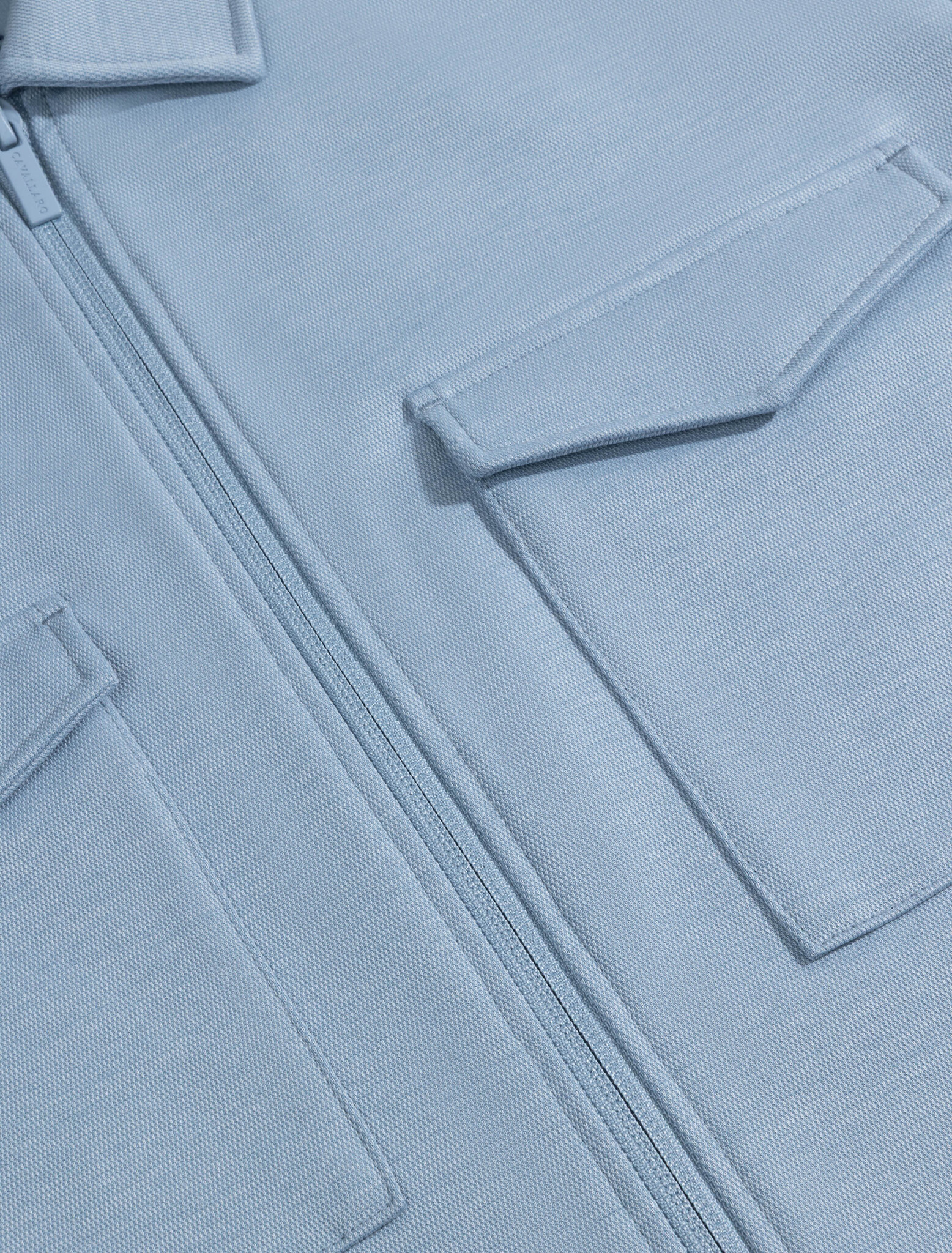 Cavallaro Napoli  Zaverio overshirt light blue melange