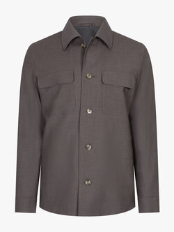 Cavallaro Napoli Tinetto overshirt dark taupe