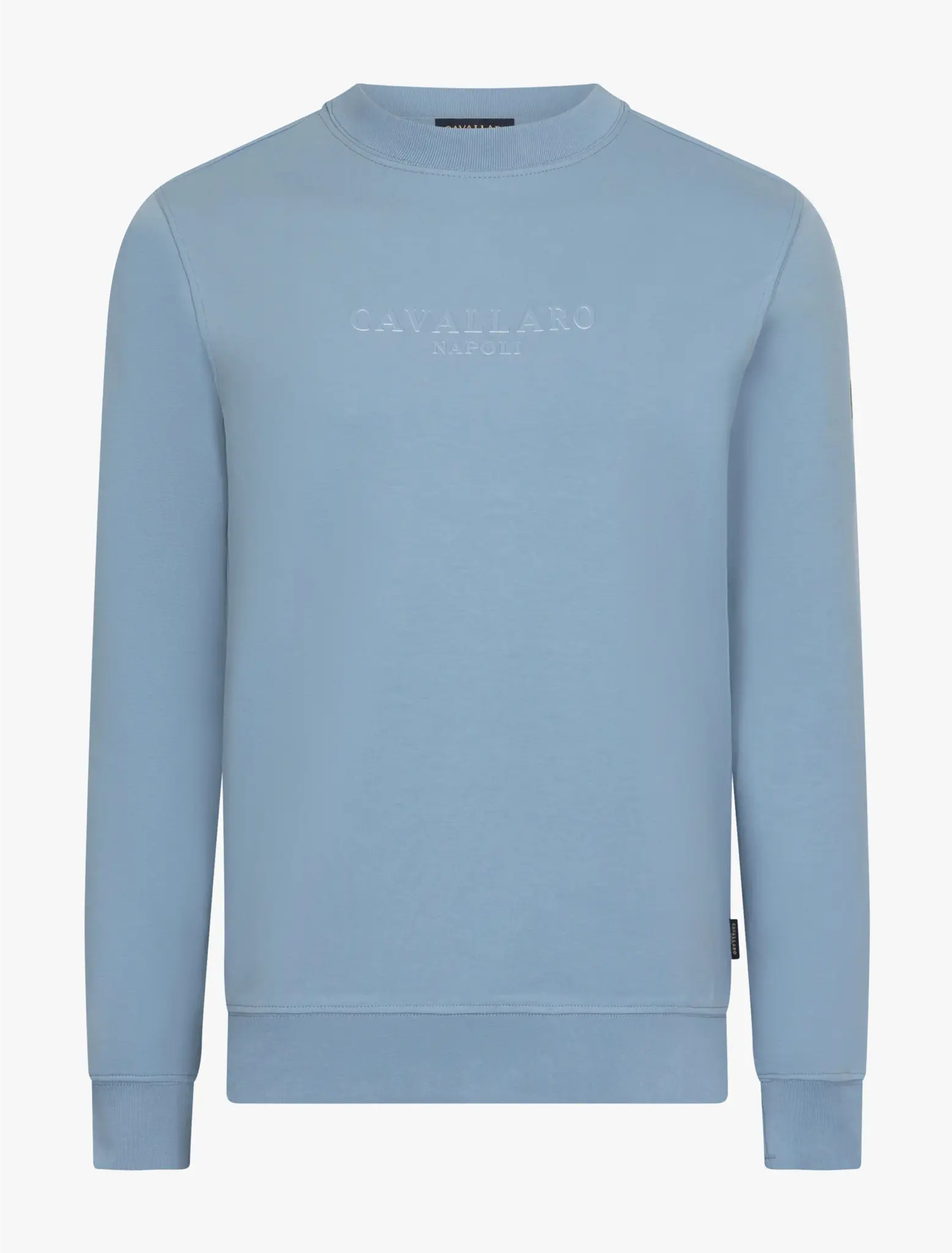 Cavallaro Napoli Murano r neck sweat light blue