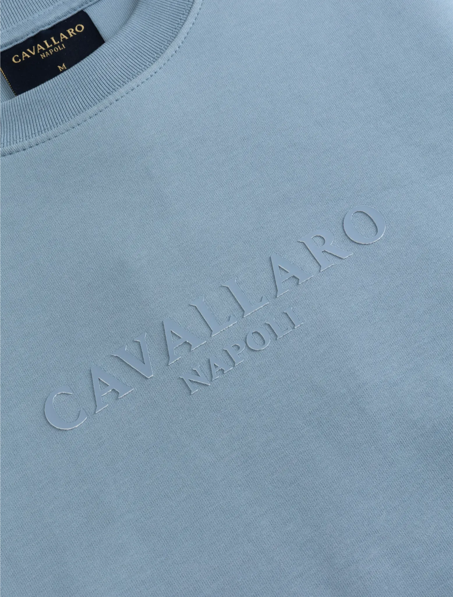 Cavallaro Napoli Murano r neck sweat light blue