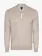 Cavallaro Napoli Fontanio half zip pullover light taupe melange