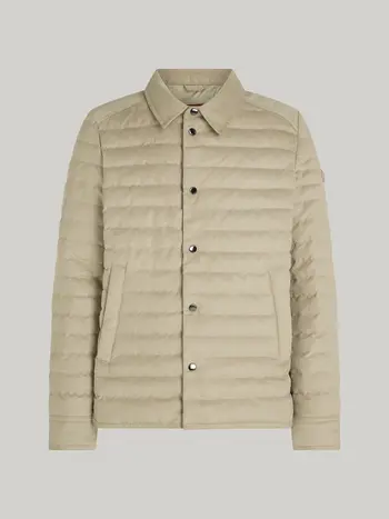Reset Santiago gewatteerd overshirt grijsbeige