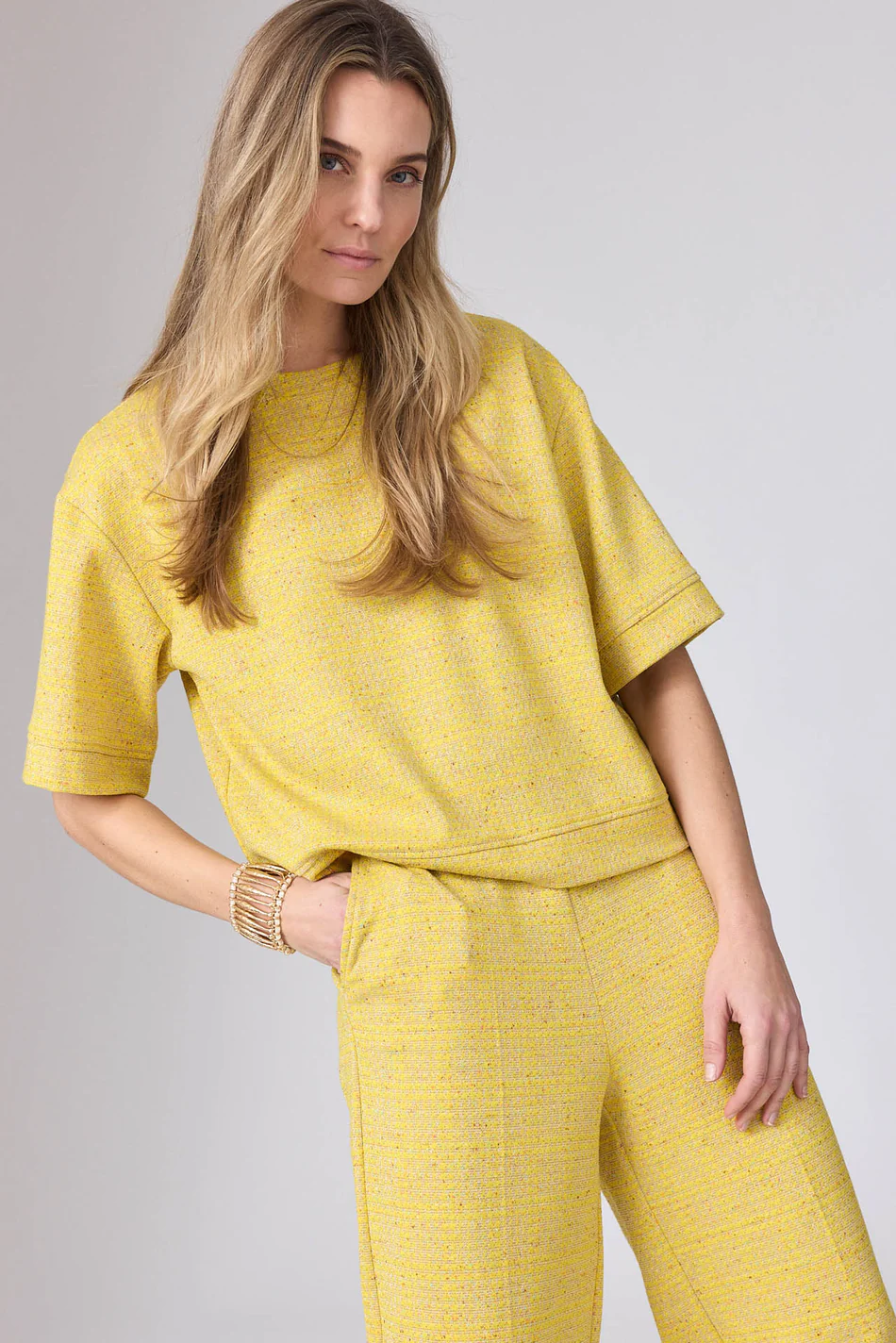 Corel Amsterdam Corel  Romee Jaquard Lemon top