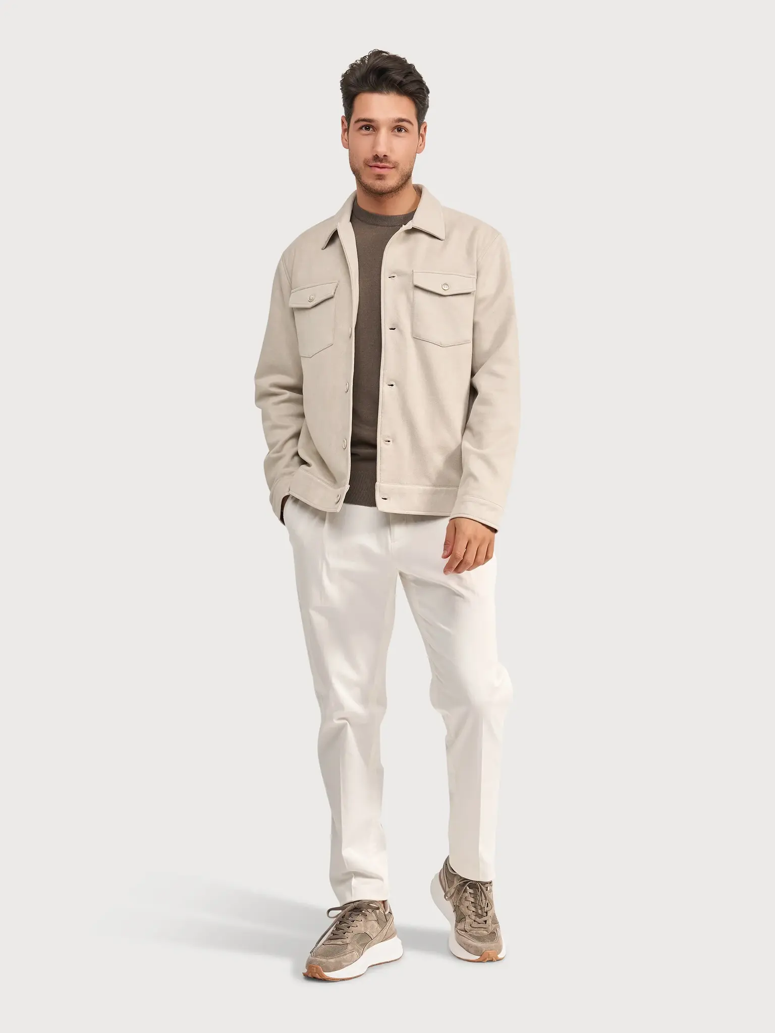 Blue industry  Blue industry shirtjacket stone