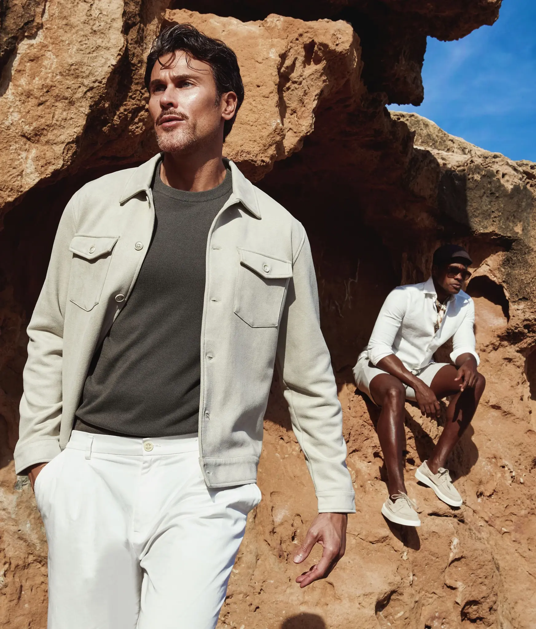 Blue industry  Blue industry shirtjacket stone