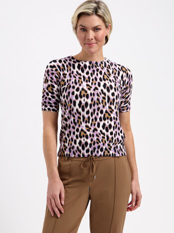 LADY DAY Sage top Sutton print