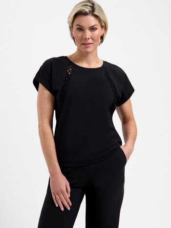 LADY DAY Lillian top zwart