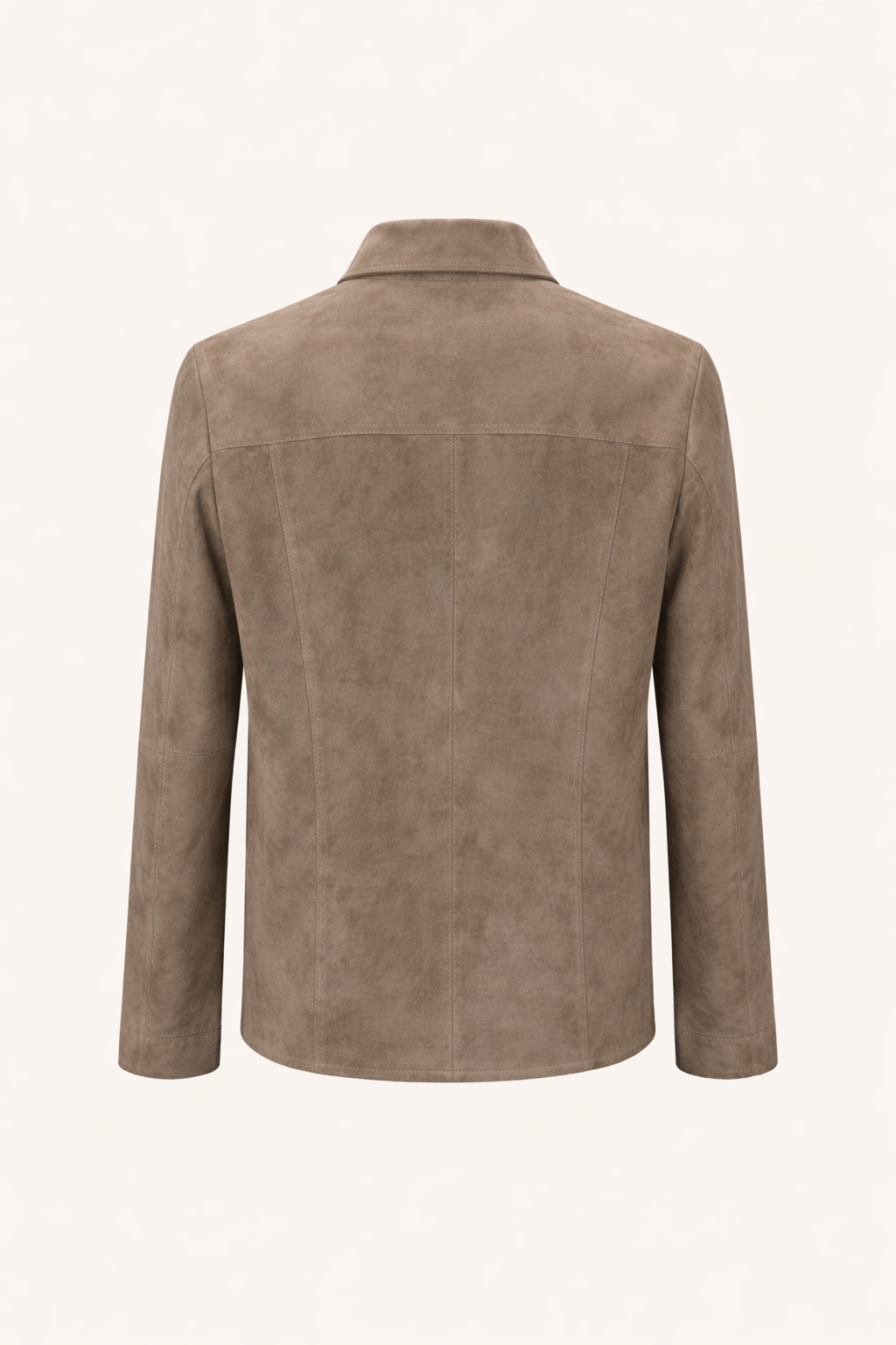 Dekkers leermode  Suede Overshirt Light Taupe