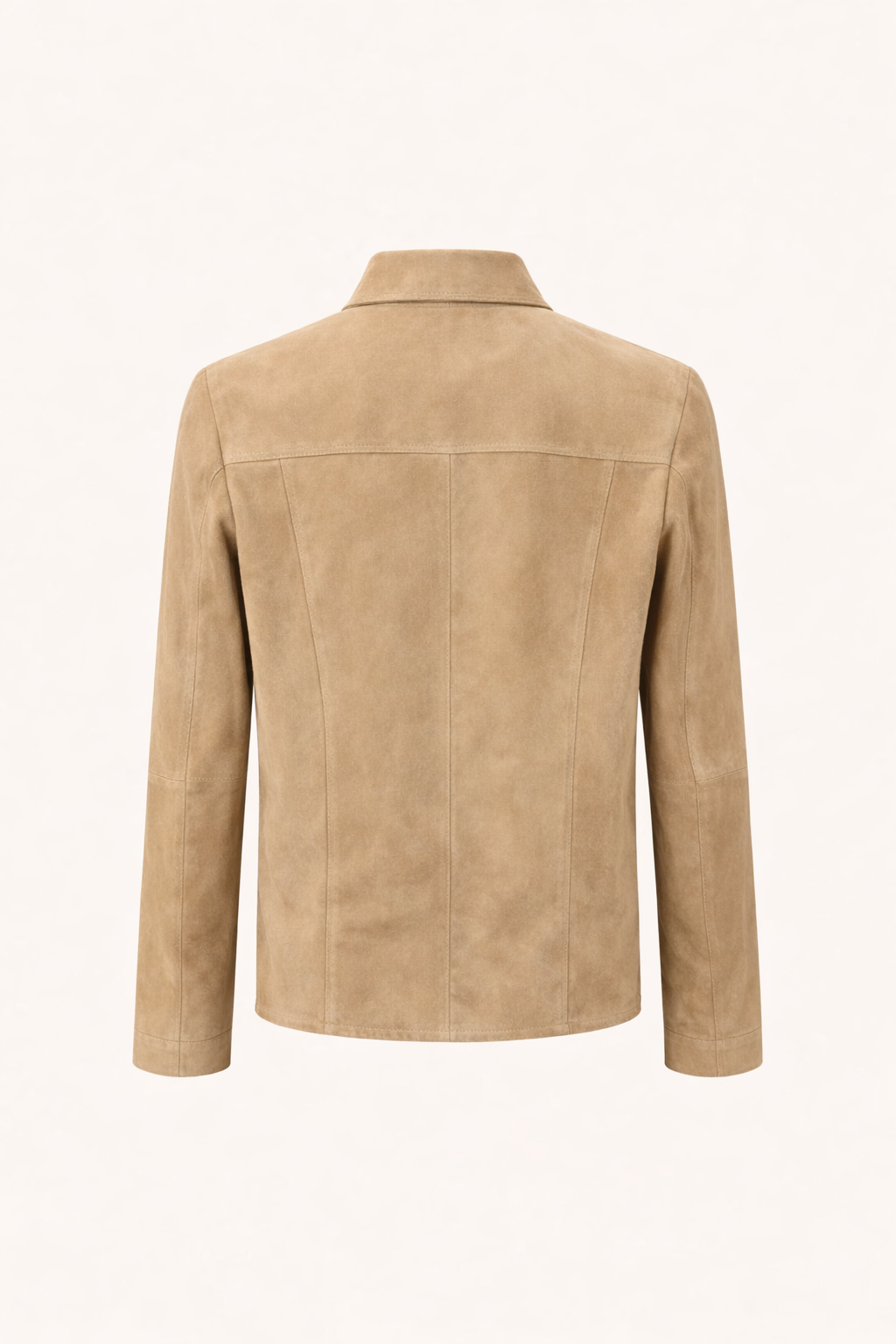 Dekkers leermode  Suede Overshirt Light Taupe Rits
