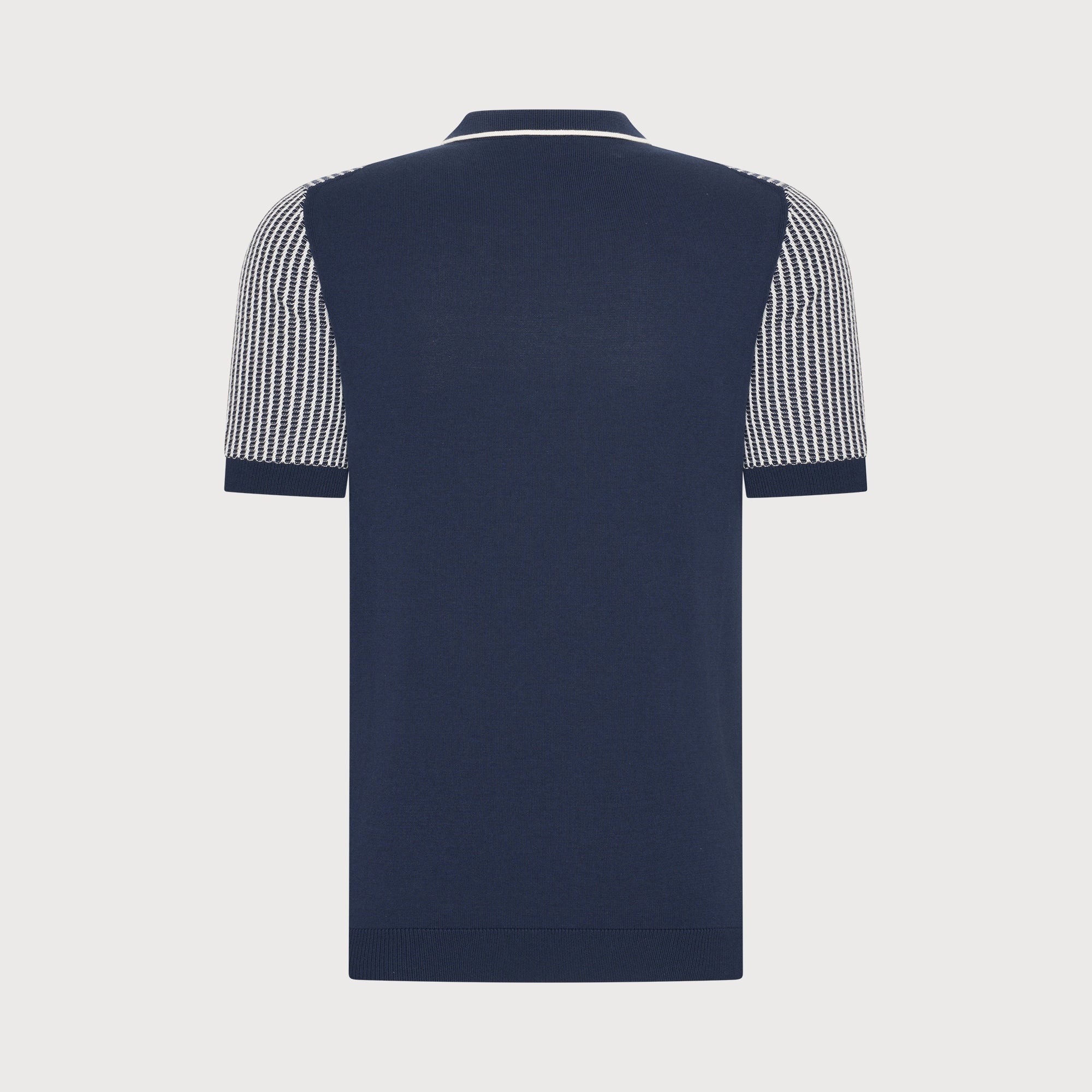 Blue industry Knitted polo short sleeve navy