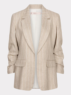 Esqualo Blazer linen stripe sand