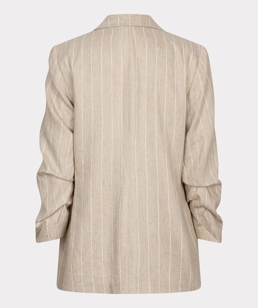 Esqualo  Blazer linen stripe sand