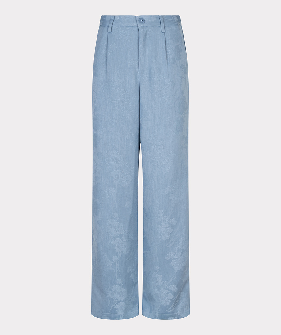 Esqualo  Trousers daisy jacquard light jeans bl