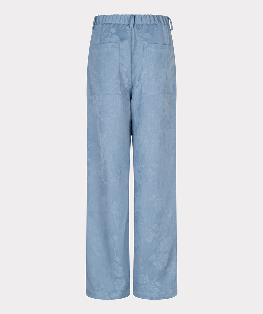 Esqualo  Trousers daisy jacquard light jeans bl