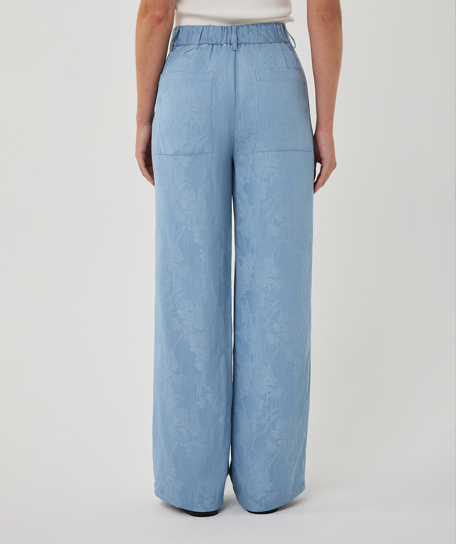 Esqualo  Trousers daisy jacquard light jeans bl