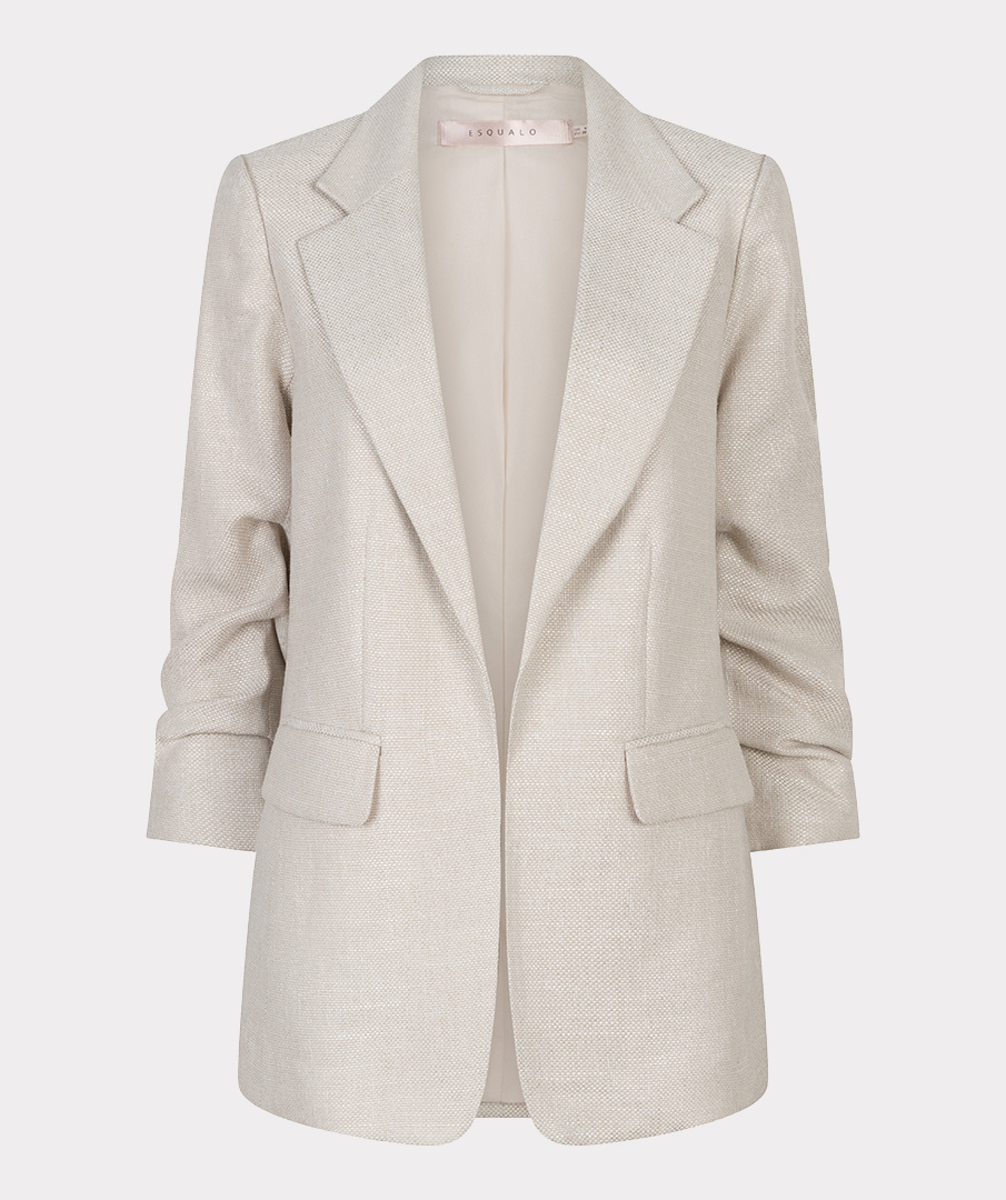 Esqualo  Blazer linen look light sand