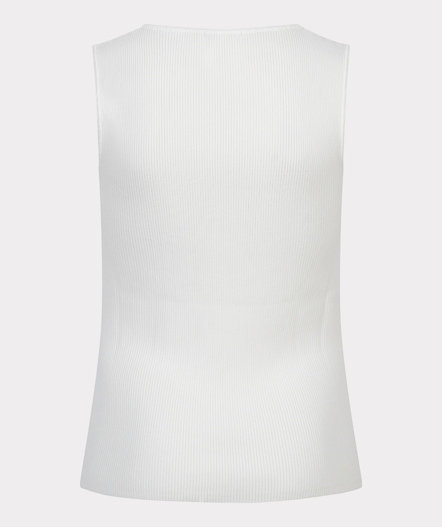 Esqualo  Sweater slv/lss rib off white