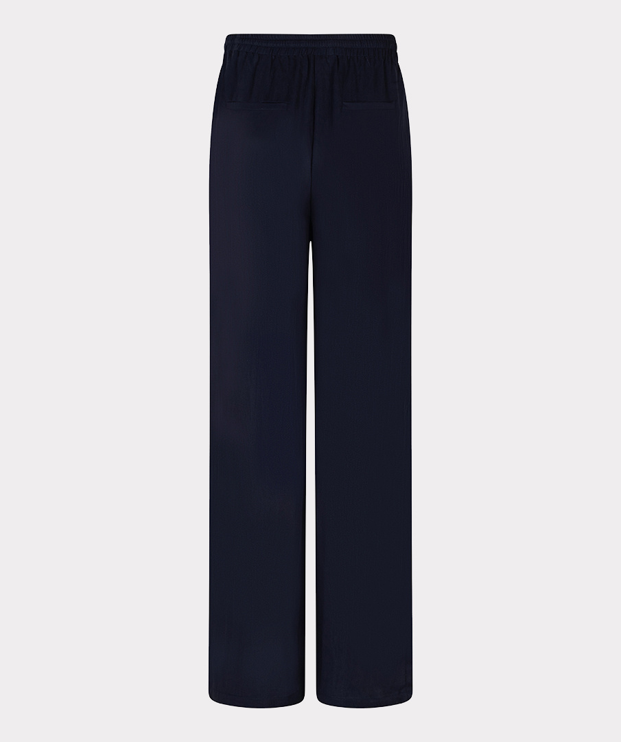 Esqualo  Trousers tencel elastic wb navy