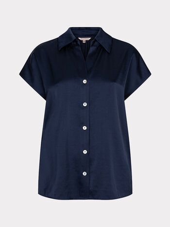 Esqualo Blouse slv/lss sateen navy