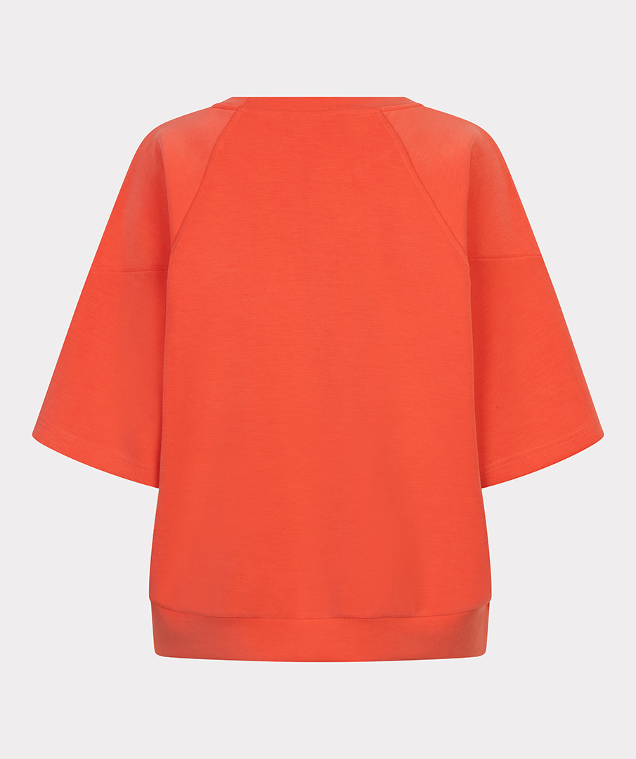 Esqualo  Sweater raglan s/slve modal chili red