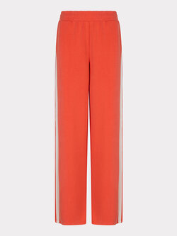 Esqualo Trousers wide stripe modal chili red