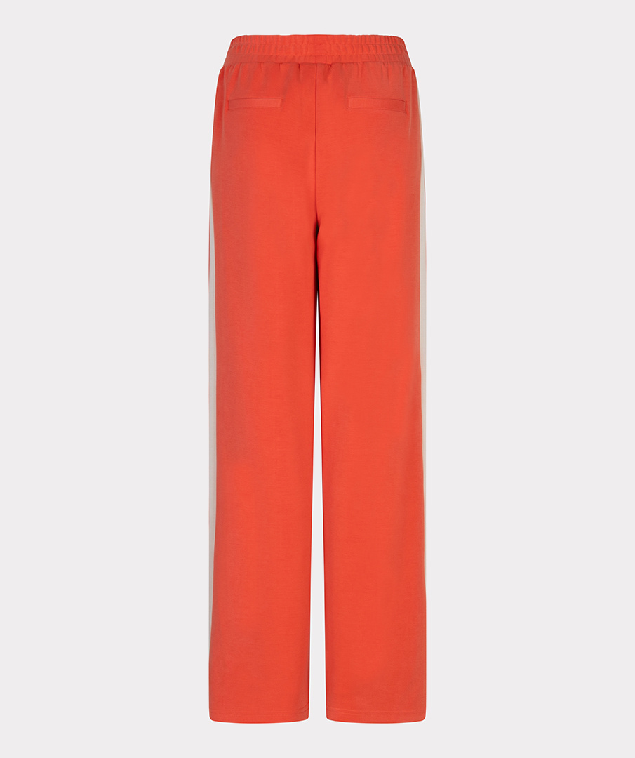 Esqualo  Trousers wide stripe modal chili red