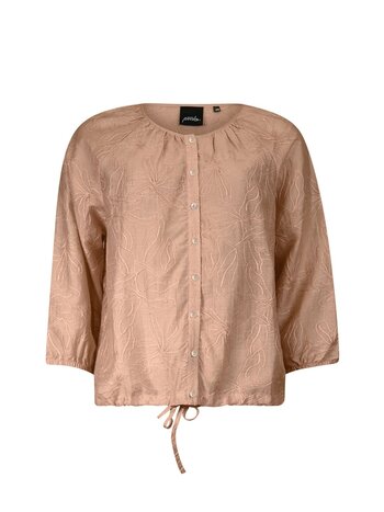 Poools fashion Blouse embroidery peach dust