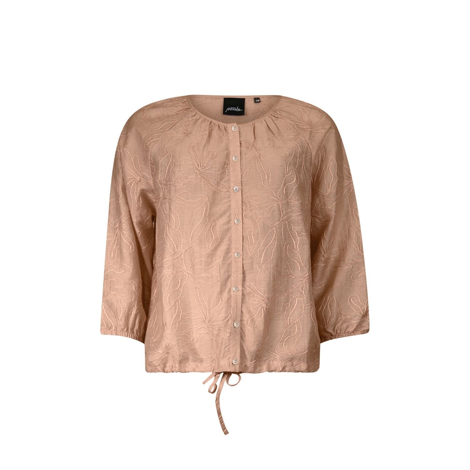 Poools fashion  Blouse embroidery peach dust