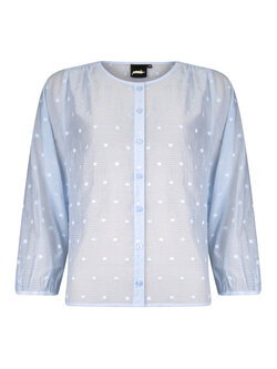 Poools fashion Blouse embroidery d light blue