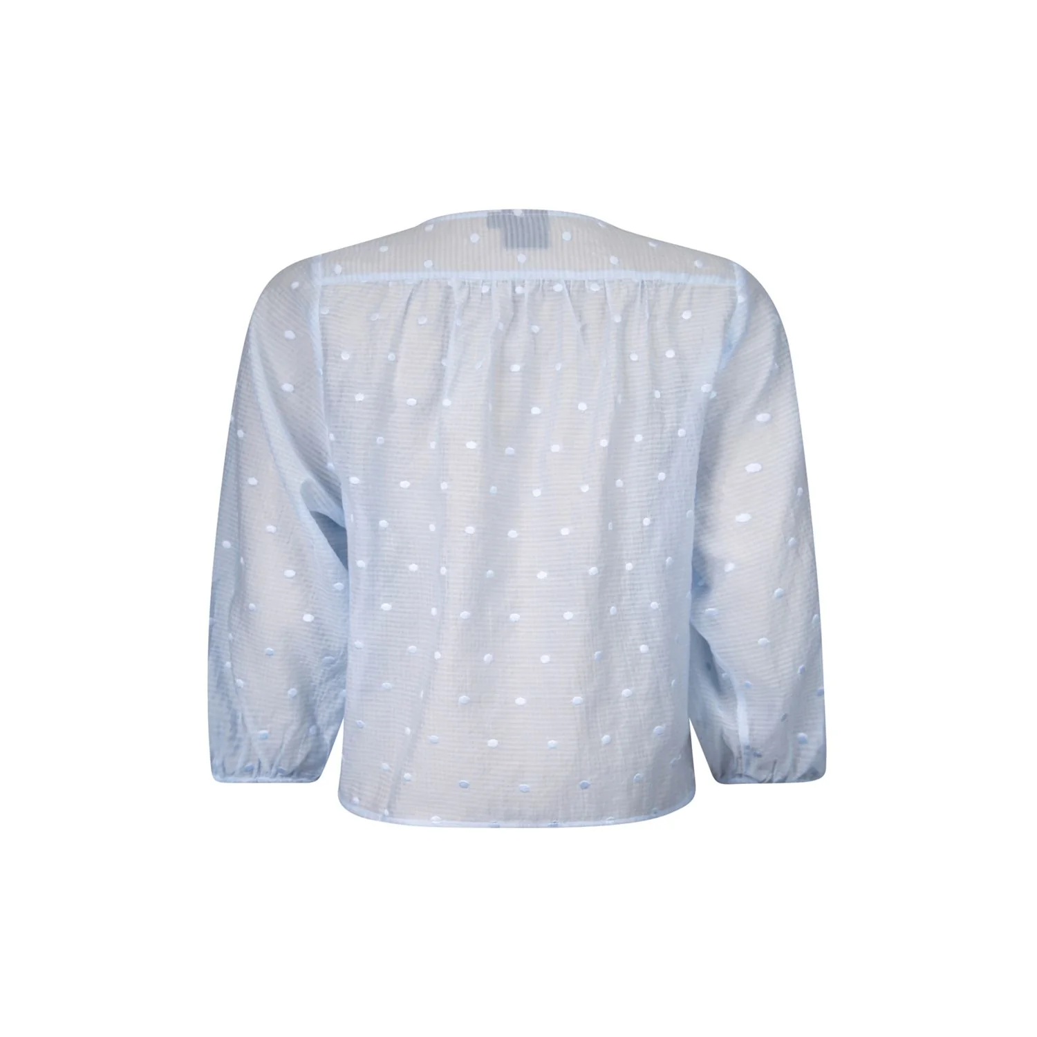 Poools fashion  Blouse embroidery d light blue