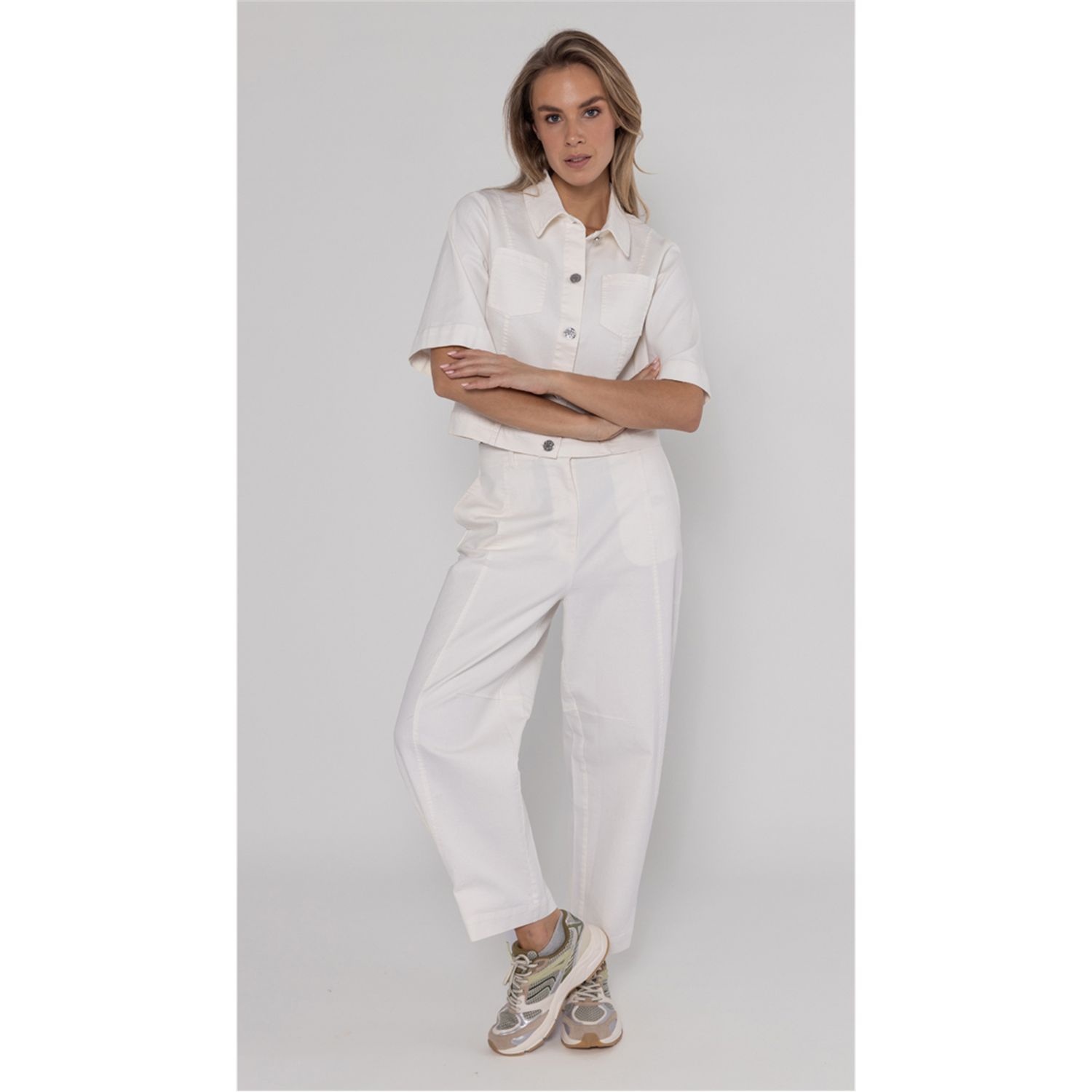 Poools fashion  Pant balloon white