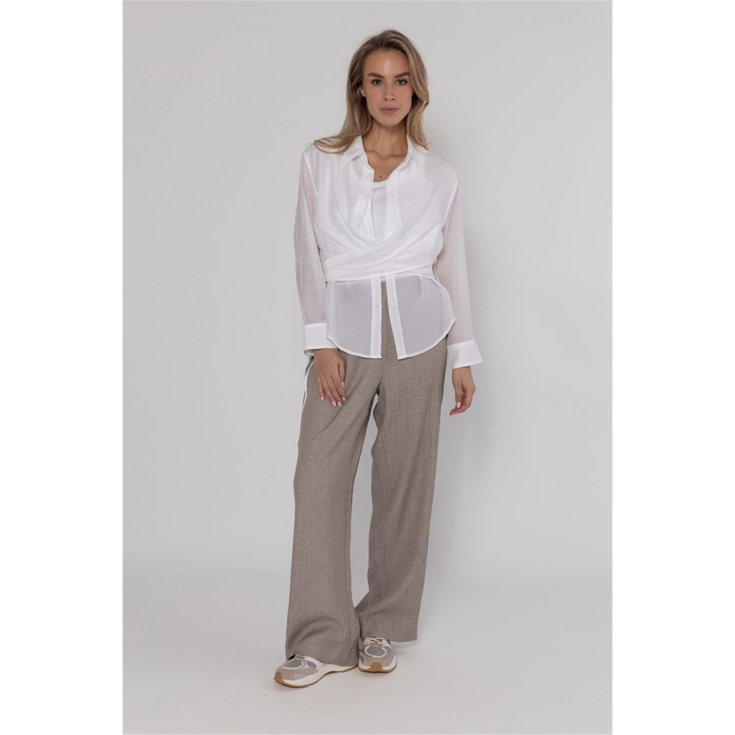 Poools fashion Blouse layer white