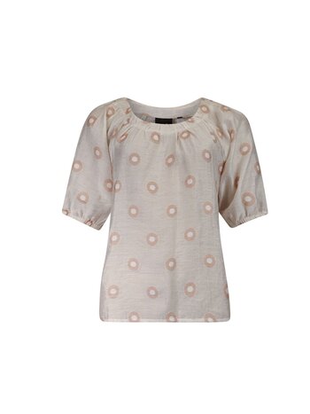 Poools fashion Blouse dots peach dust