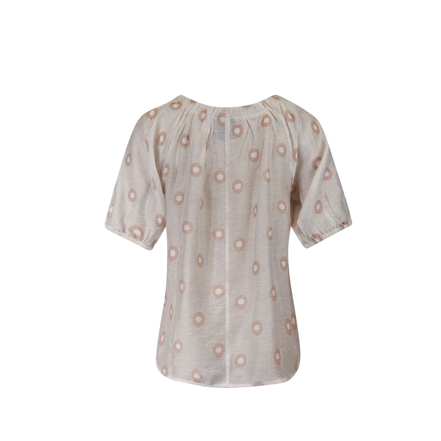 Poools fashion  Blouse dots peach dust