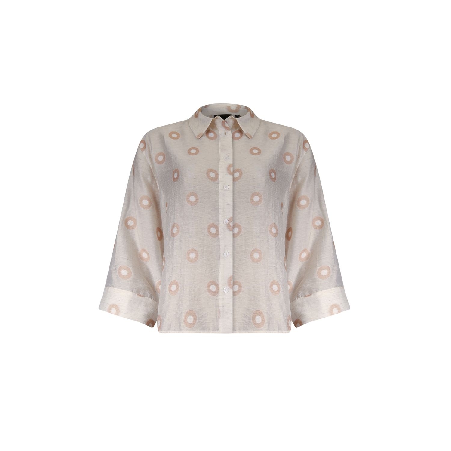 Poools fashion Blouse dots peach dust