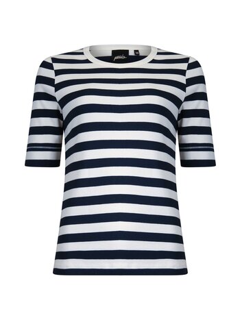 Poools fashion T-shirt stripe dark blue