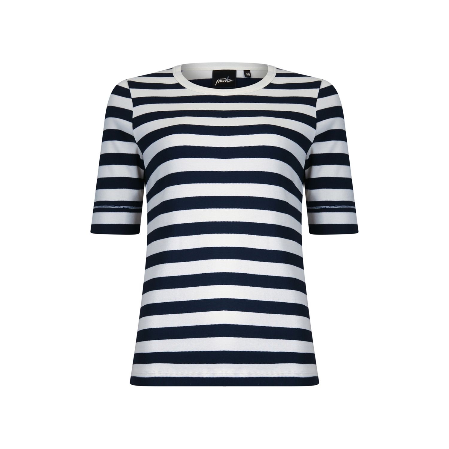 Poools fashion  T-shirt stripe dark blue