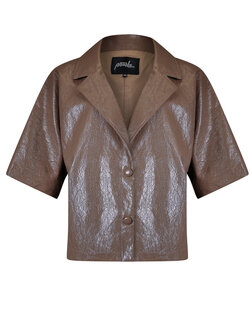 Poools fashion Jacket lacquer taupe