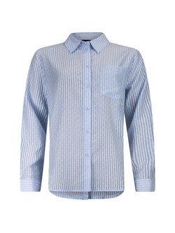 Poools fashion Blouse striped light blue