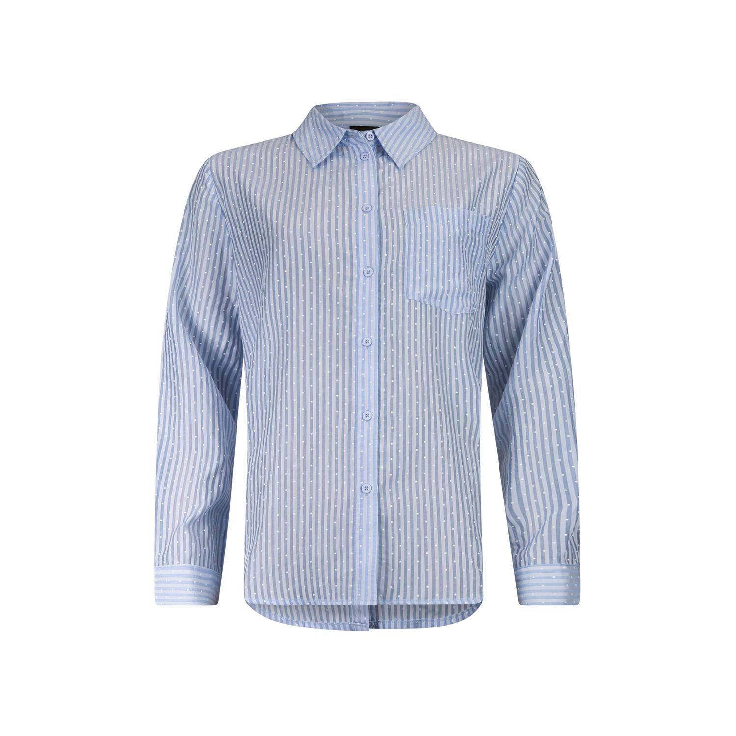 Poools fashion  Blouse striped light blue