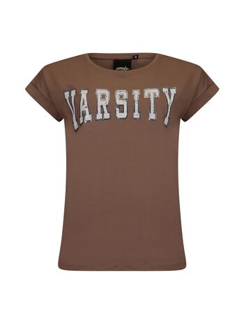 Poools fashion T-shirt artwork taupe