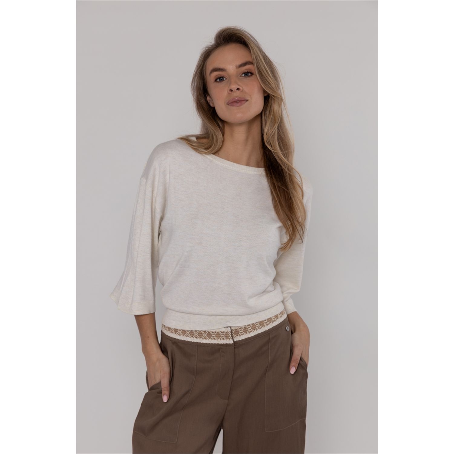 Poools fashion Pullover seawool offwhite