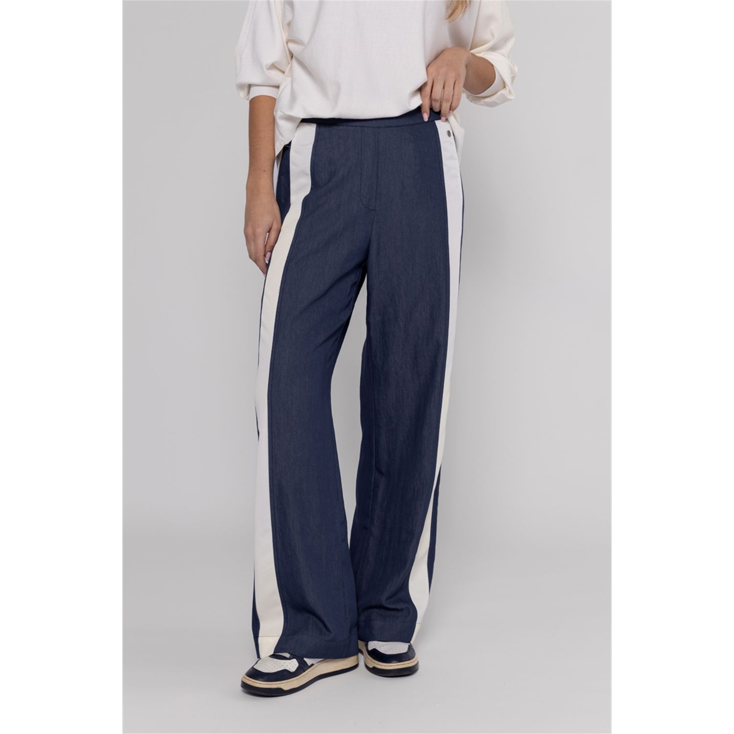 Poools fashion  Pant contrast dark blue