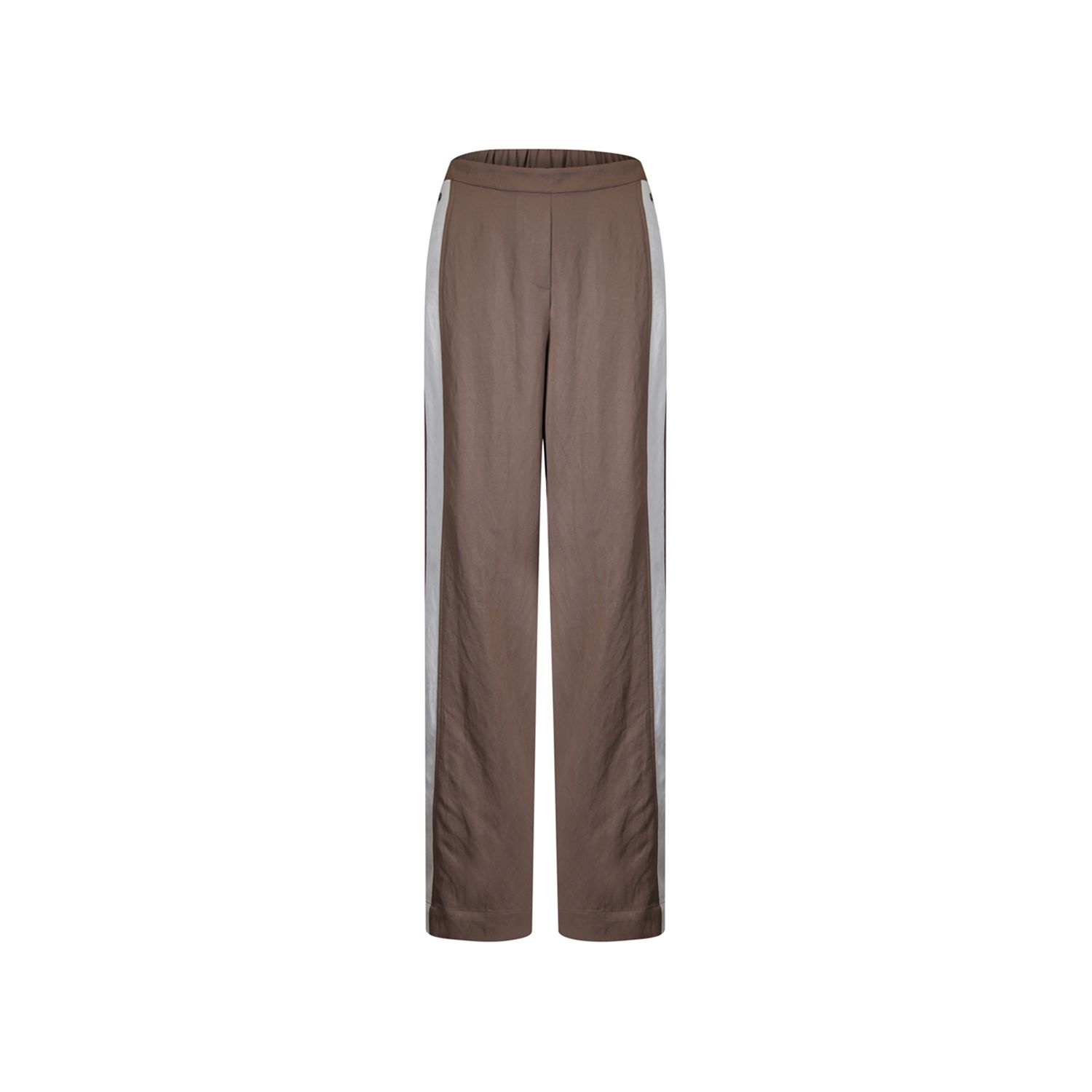 Poools fashion  Pant contrast taupe