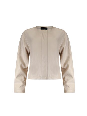 Poools fashion Jacket pu offwhite