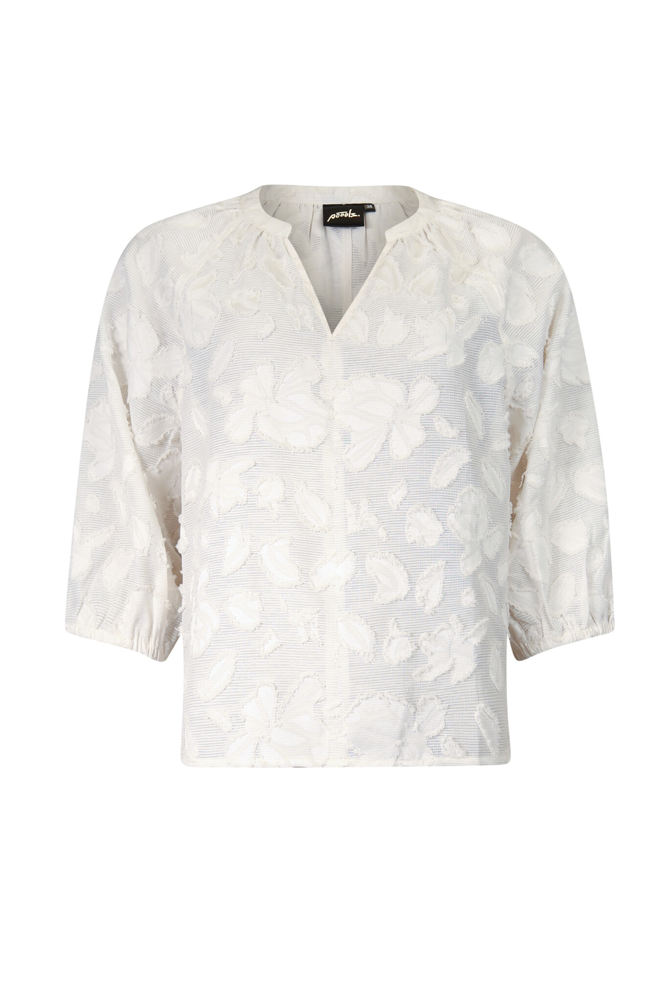 Poools fashion  Blouse plain offwhite