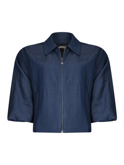 Poools fashion Jacket plain dark blue