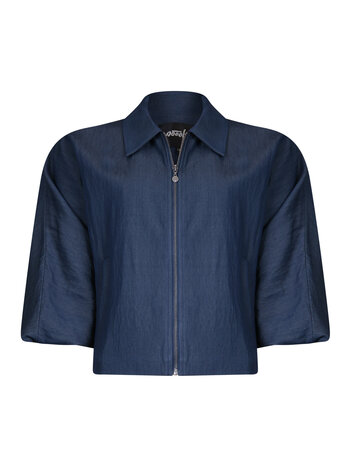 Poools fashion Jacket plain dark blue