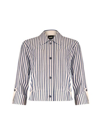 Poools fashion Blouse stripe dark blue